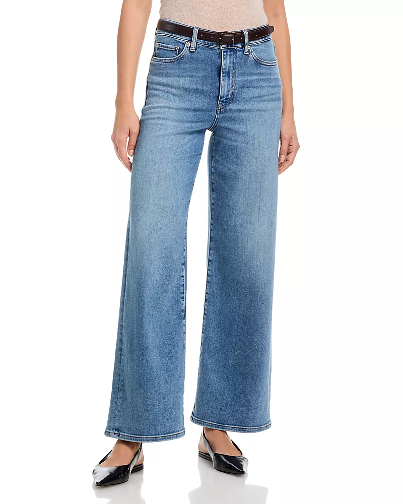 Frame Le Slim Palazzo High Rise Jeans in Clue