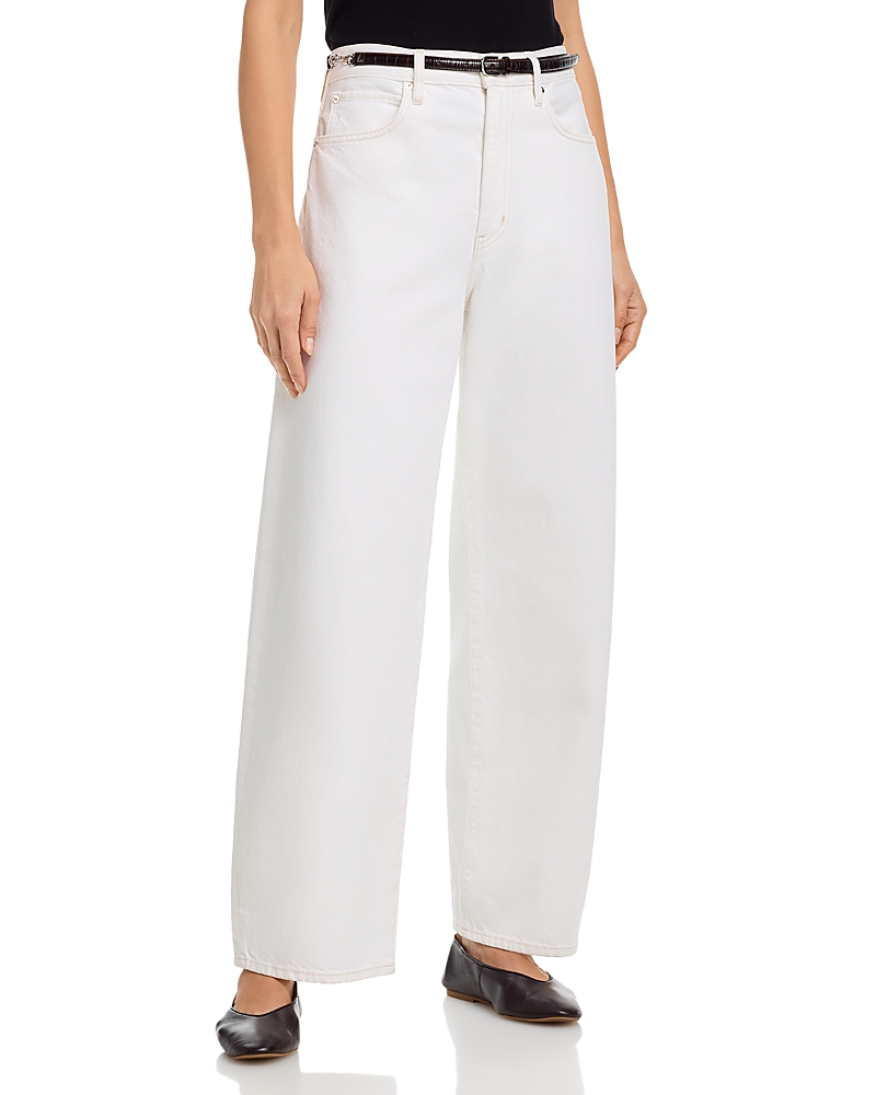 Frame The Bow High Rise Wide Leg Jeans