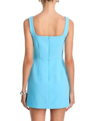 Azra Slit Front Twill Dress