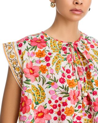 Banana Flowers Blouse Swim Cover-Up & Banana Flowers Swim Cover-Up Shorts