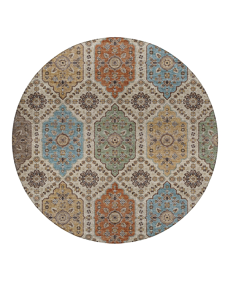 Dalyn Rug Company Silk Road Sr7 Round Area Rug, 8'0x8'0 In Brown