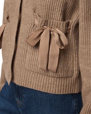 Stassi Satin Tie Cardigan