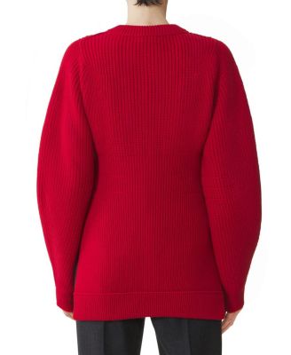 Wool Ribbed Cardigan