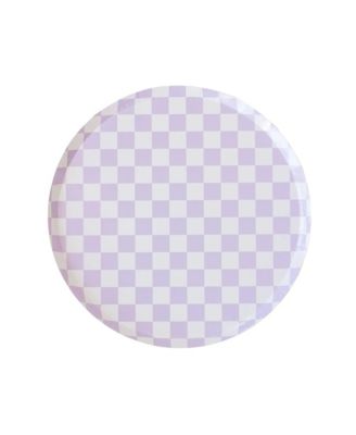 Checkered Paper Dinner Plates, Set of 8