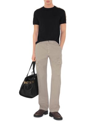 Check Trim Cotton Tee