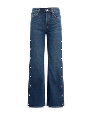 Rosie High Rise Wide Leg Jeans in Deep Ray