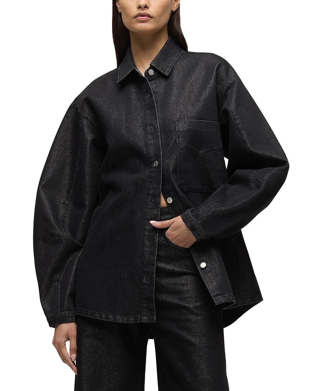Hudson Barrel Sleeve Shacket