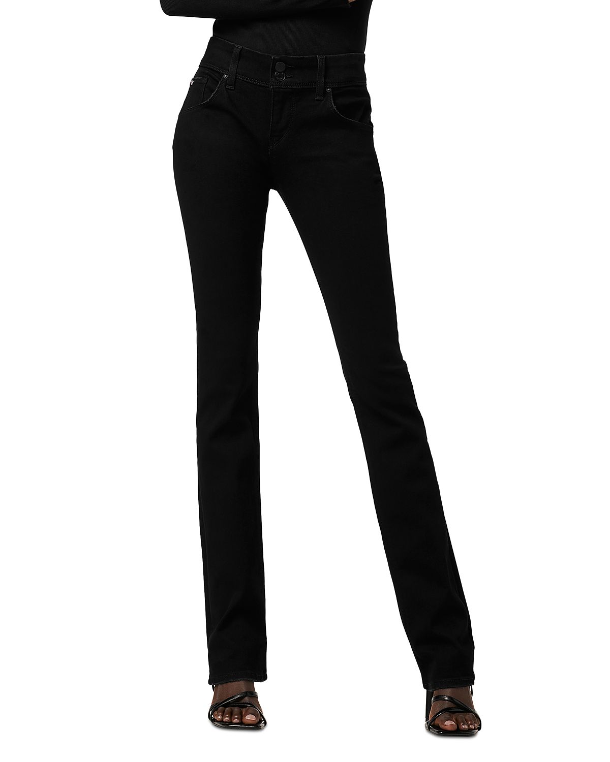 Hudson Beth Mid Rise Baby Bootcut Jeans