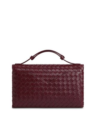 Knot Lock Intrecciato Leather Crossbody Bag