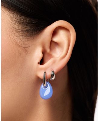  Kayla Blue Silver Drop Earrings