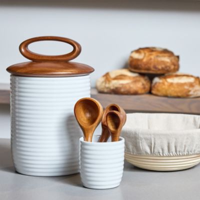 Breaking Bread Measuring Spoons and Canister, Set of Four