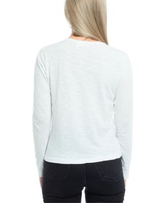 Mixed Media Lace Inset Tee