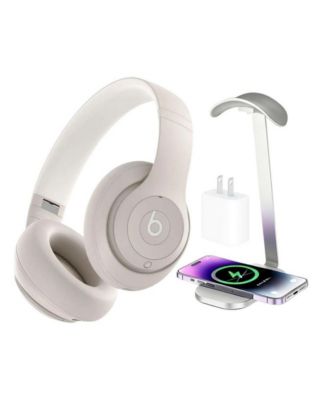 Studio Pro-Wireless Noise Cancelling Over-the-Ear Headphones with Power Adapter & Headphone Stand/Charging Pad