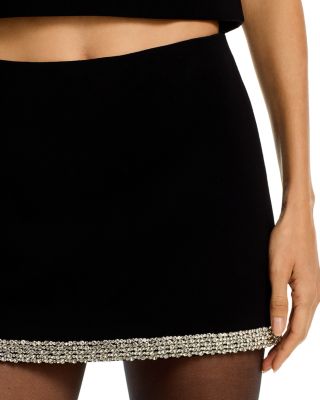 Rubi Embellished Trim Mini Skirt