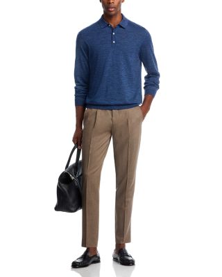 Lancione Long Sleeve Polo Shirt