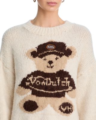 x Von Dutch Jacquard Bear Crewneck Sweater - Exclusive