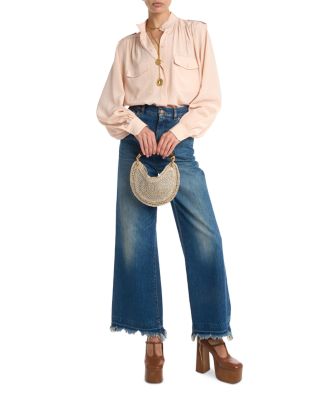 Summer Banana Mini Crocheted Hobo Bag