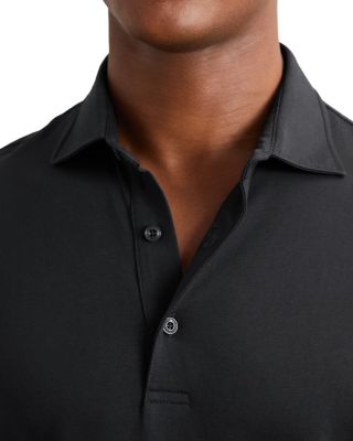 Porofino Long Sleeved Jersey Half Button Polo Shirt