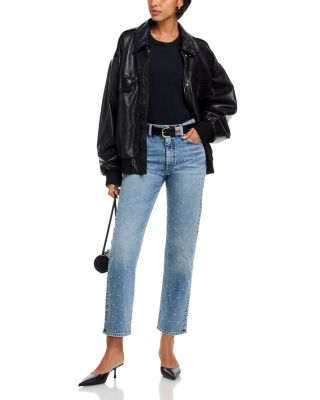 Harlow Mid Rise Ankle Straight Jeans in Orian Jewel