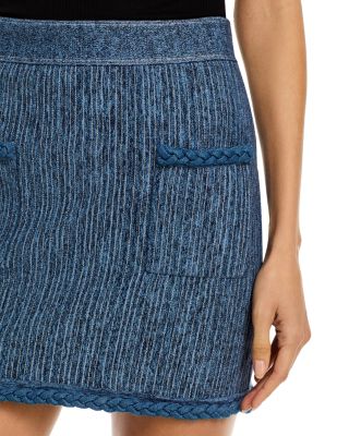 Soleil Pinstriped Skirt