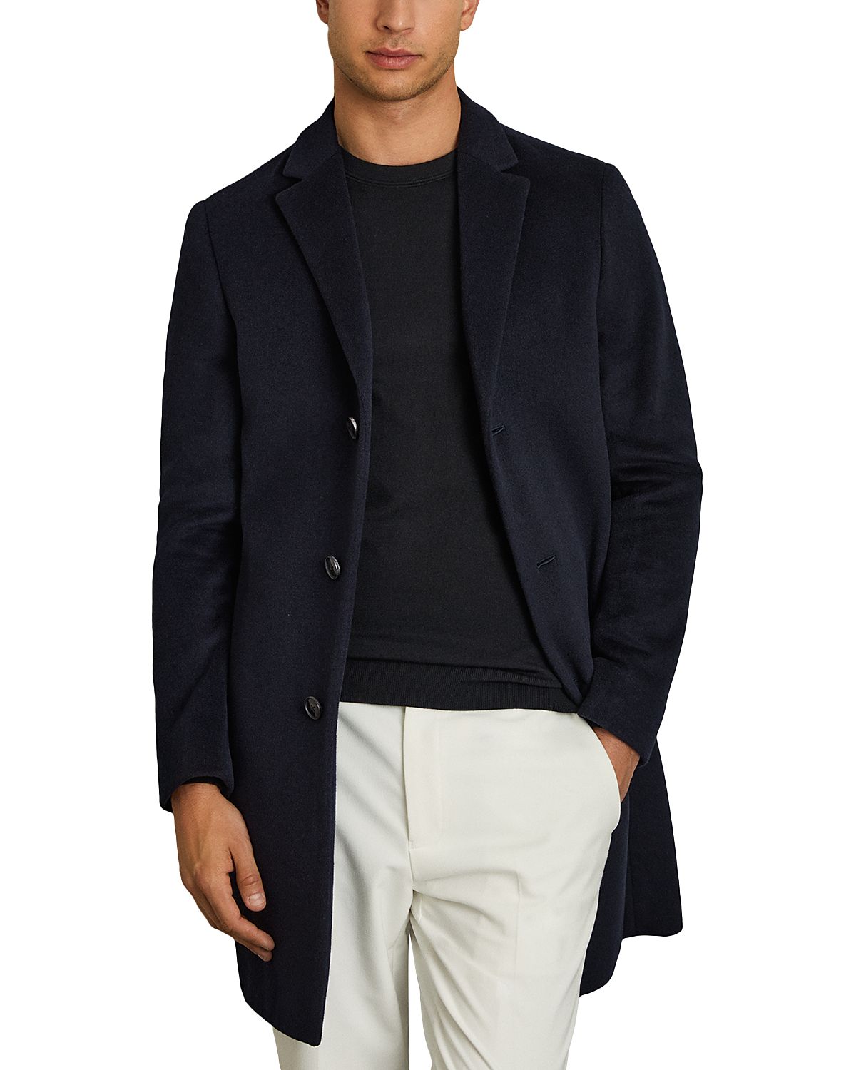 Reiss Gable Wool Blend Overcoat