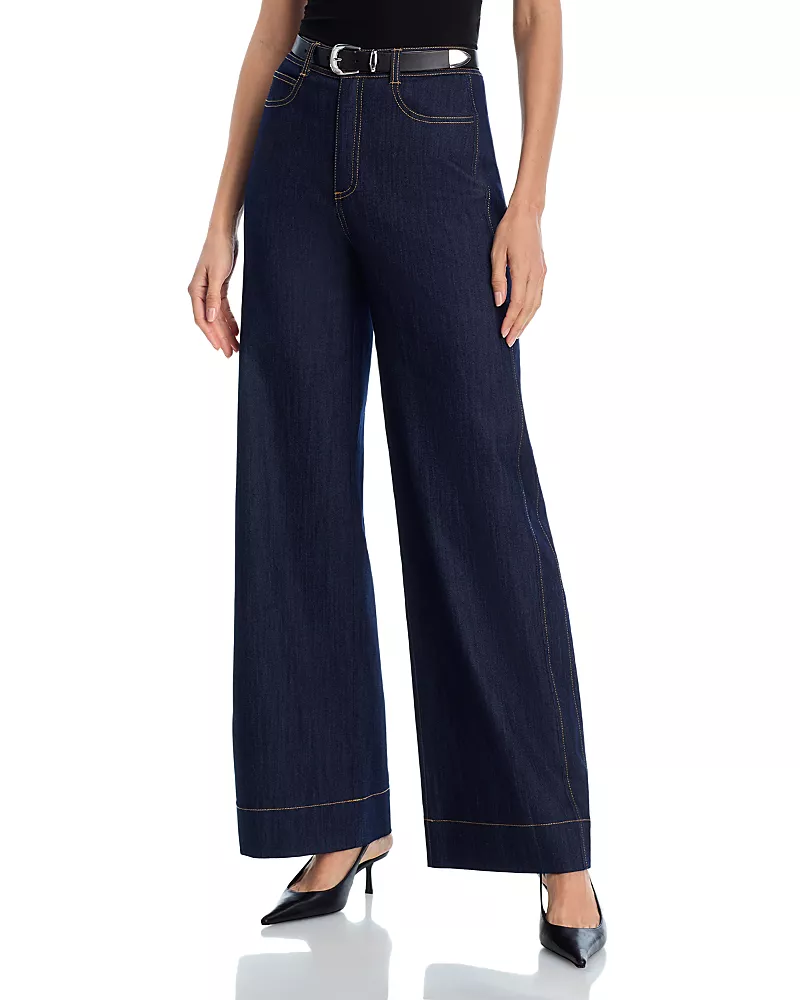 Cinq a Sept Betsy High Rise Wide Leg Jeans in Indigo