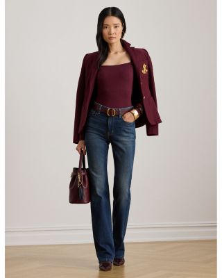 High Rise Straight Jeans