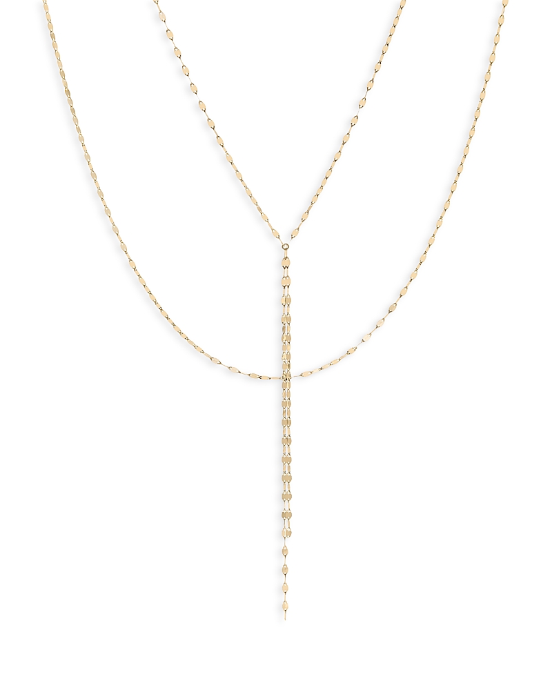 Lana 14k Gold Double Strand Blake Lariat Necklace