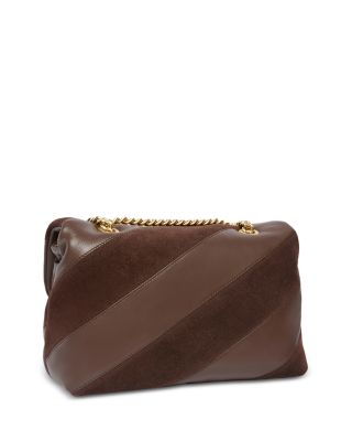 Love Puff Suede & Leather Convertible Crossbody