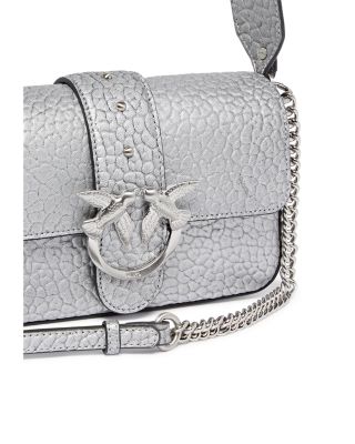 Love One Mini Metallic Leather Shoulder Bag