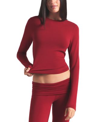 Cotton Jersey Foldover Pants