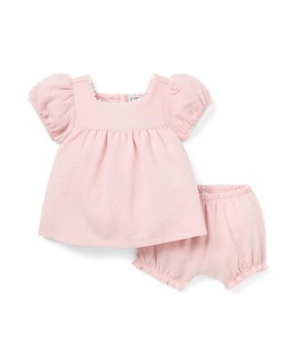 Girls' Quilted Puff Sleeve Dress - Baby