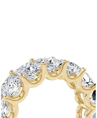 Eternity Band in 18K Gold, 7.5ctw Princess Lab Grown Diamonds