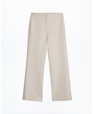Contrast Fabric Detailed Pants