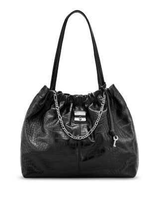 The Cristina Croc Embossed Leather Tote