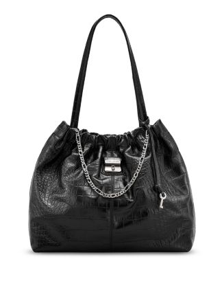 MARC JACOBS The Cristina Croc Embossed Leather Tote
