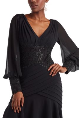 Kalina Blouson Sleeve High-Low Dress