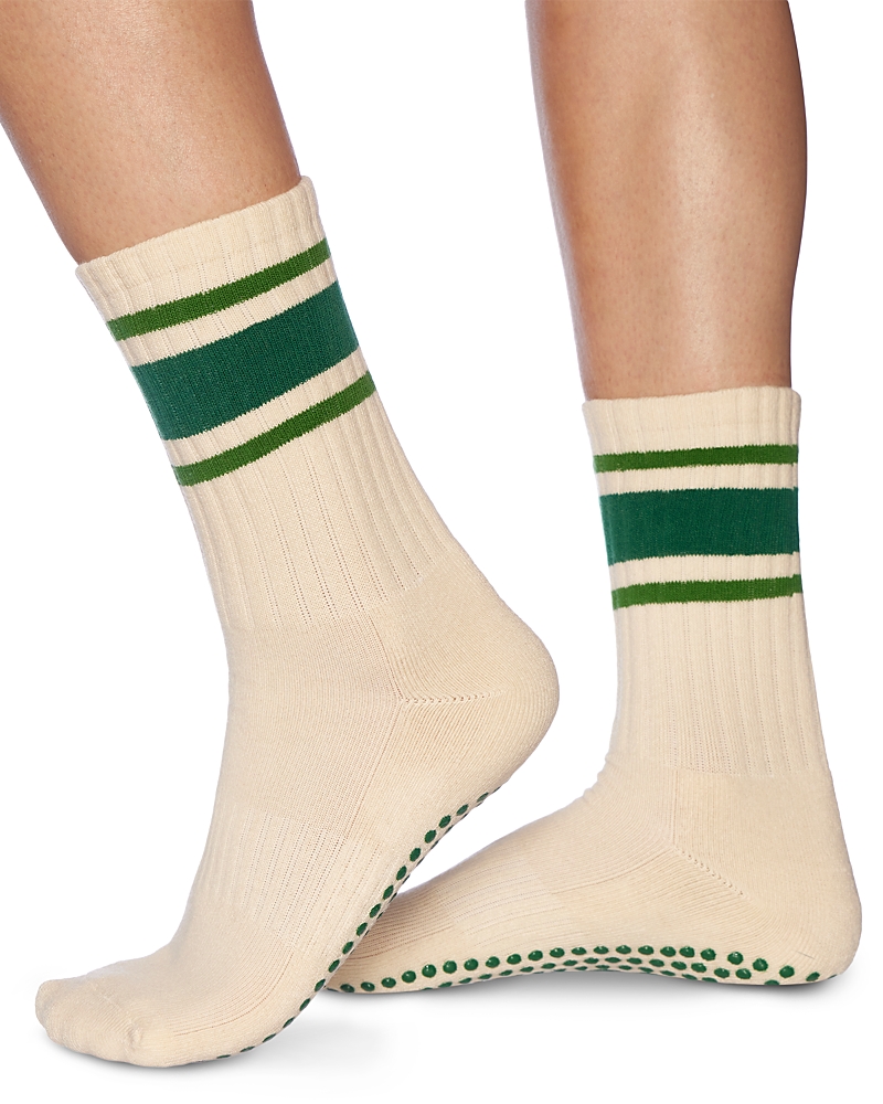 Souls. Green Retro Grip Socks