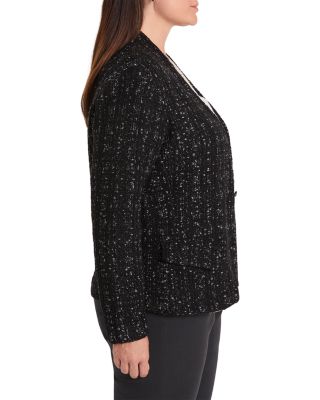 Metallic Grid Knit Jacket