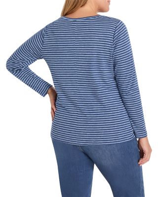 Long Sleeve Striped Boat Tee