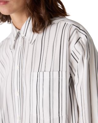 Irregular Stripe Relaxed Shirt
