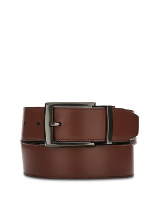 Lizard Effect Reversible Leather Belt - Exclusive
