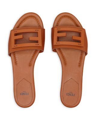 Women's Baguette Leather Slides