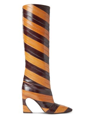 Women's Fendi Arco Two-tone Hagfish Leather Boots