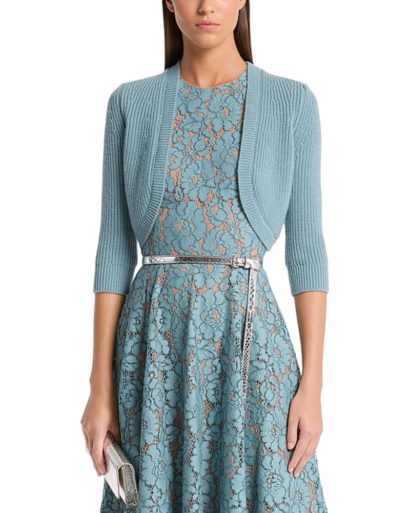 Michael Kors Collection Cashmere Shrug Sweater in Seaglass