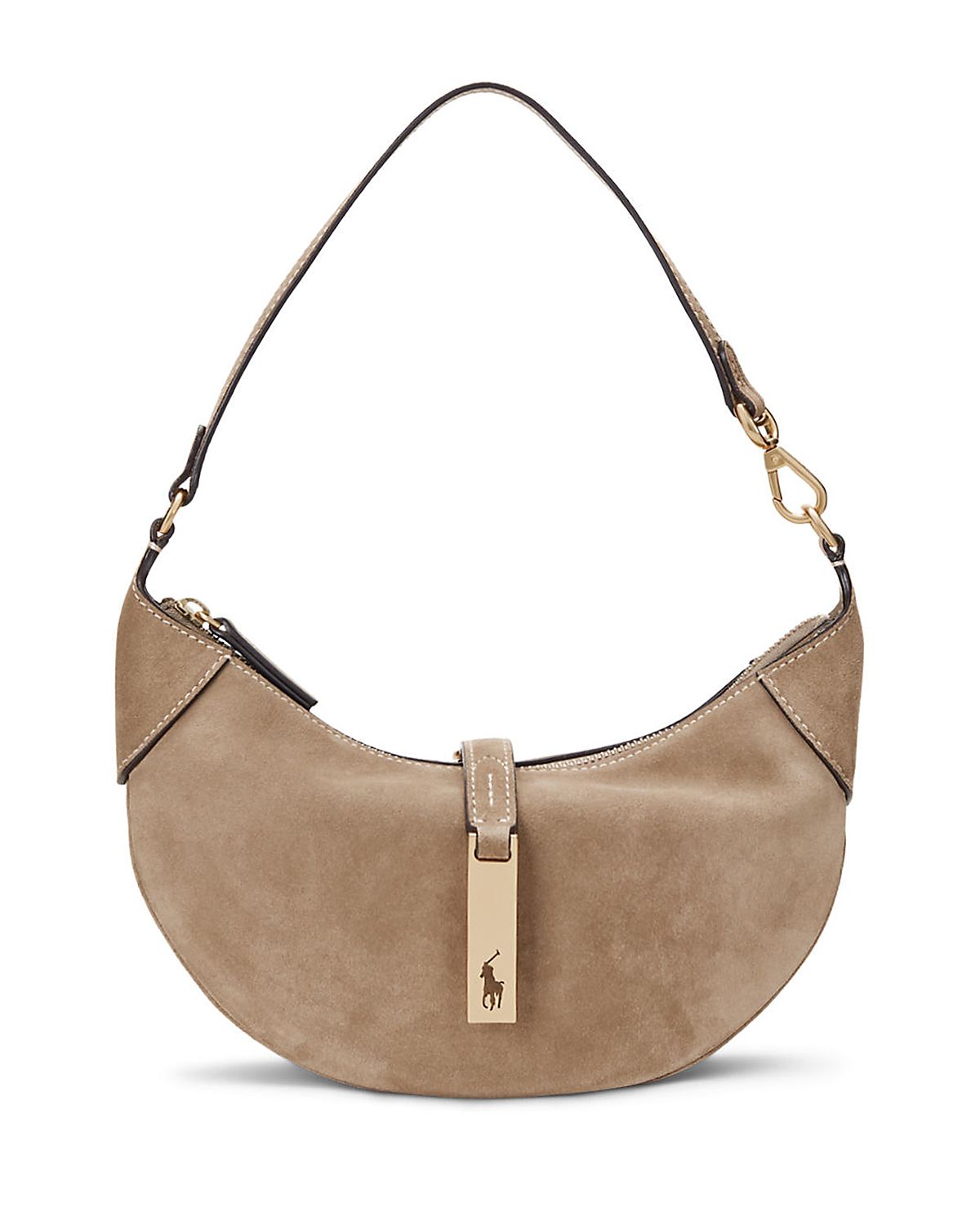 Polo Ralph Lauren Polo Id Mini Suede Shoulder Bag