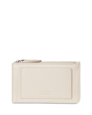 Polo Bear Leather Zip Card Case