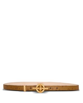 Embossed Calfskin T-Bar Belt