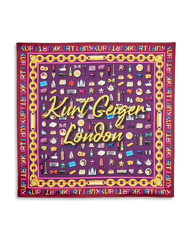 Kurt Geiger Women's London Icons Silk Scarf In Multi