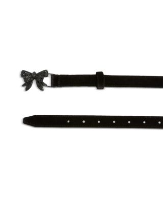 Women's Bow Velvet Belt